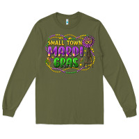 Army Green small town mardi gras Long Sleeve Tee - LillyAllenDesigns