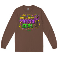 Chestnut small town mardi gras Long Sleeve Tee - LillyAllenDesigns