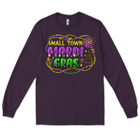 Plum small town mardi gras Long Sleeve Tee - LillyAllenDesigns