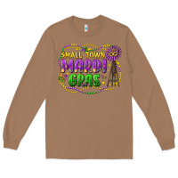 Toasted Coconut small town mardi gras Long Sleeve Tee - LillyAllenDesigns