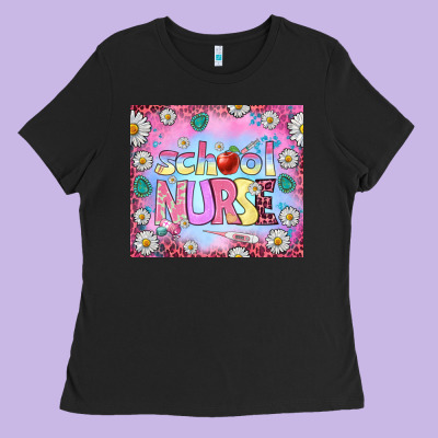School Nurse Tumbler Ladies Tee Designed By Bundleandbundleshop