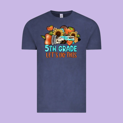 5th Grade Let's Do This Vintage Tee Designed By Jahusdesignshop
