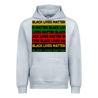 Heather Grey black lives matter seamless pattern Urban Hoodie - BundleAndBundleShop