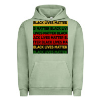 Pigment Oil Green black lives matter seamless pattern Urban Hoodie - BundleAndBundleShop