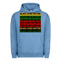 Pigment Pebble Blue black lives matter seamless pattern Urban Hoodie - BundleAndBundleShop