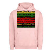 Pigment Salmon black lives matter seamless pattern Urban Hoodie - BundleAndBundleShop