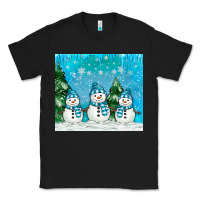 Black snowman Classic Tee - MaliasSmallBusiness
