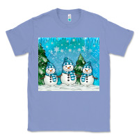Colony Blue snowman Classic Tee - MaliasSmallBusiness