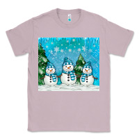 Lilac snowman Classic Tee - MaliasSmallBusiness