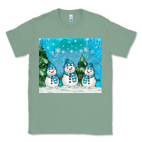 Sage snowman Classic Tee - MaliasSmallBusiness