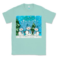 Seafoam snowman Classic Tee - MaliasSmallBusiness