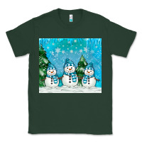 Sports Green snowman Classic Tee - MaliasSmallBusiness