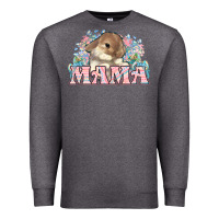 Charcoal Heather Easter Bunny Mama  mother's day Premium Sweatshirt - HowdyJamesFarm