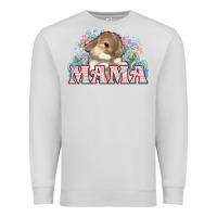 Dove Grey Easter Bunny Mama  mother's day Premium Sweatshirt - HowdyJamesFarm