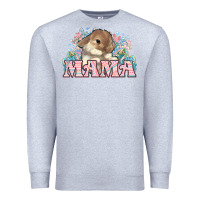 Heather Grey Easter Bunny Mama  mother's day Premium Sweatshirt - HowdyJamesFarm