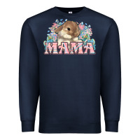 Navy Easter Bunny Mama  mother's day Premium Sweatshirt - HowdyJamesFarm
