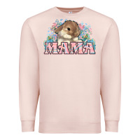 Pale Pink Easter Bunny Mama  mother's day Premium Sweatshirt - HowdyJamesFarm