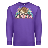 Purple Easter Bunny Mama  mother's day Premium Sweatshirt - HowdyJamesFarm