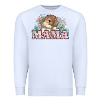 White Easter Bunny Mama  mother's day Premium Sweatshirt - HowdyJamesFarm