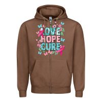 Chestnut Love hope cure cancer Awareness Zipper Hoodie - HowdyJamesFarm