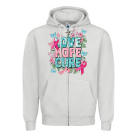 Dove Grey Love hope cure cancer Awareness Zipper Hoodie - HowdyJamesFarm
