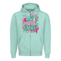 Seafoam Love hope cure cancer Awareness Zipper Hoodie - HowdyJamesFarm