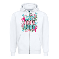 White Love hope cure cancer Awareness Zipper Hoodie - HowdyJamesFarm