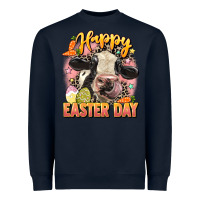 Navy Happy Easter Day Heavyweight Sweatshirt - LillyAllenDesigns