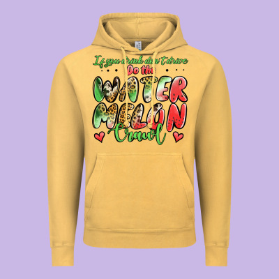 Watermelon Crawl Vintage Hoodie Designed By Jasminsmagicworld