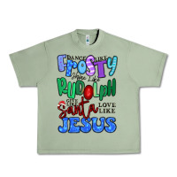 Oil Green dance like frosty shine like rudolph Urban Heavy Tee - MaliasSmallBusiness
