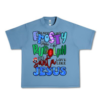 Pebble Blue dance like frosty shine like rudolph Urban Heavy Tee - MaliasSmallBusiness
