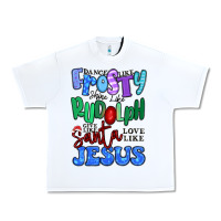 White dance like frosty shine like rudolph Urban Heavy Tee - MaliasSmallBusiness