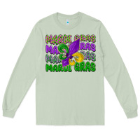 Matcha mardi gras with fleur de lis Long Sleeve Tee - LillyAllenDesigns