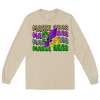 Mushroom mardi gras with fleur de lis Long Sleeve Tee - LillyAllenDesigns