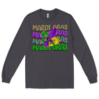 Smoke mardi gras with fleur de lis Long Sleeve Tee - LillyAllenDesigns