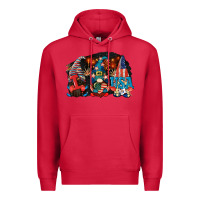 Cardinal i love usa gnomes 4th of july Premium Hoodie - CowGirlArtShop
