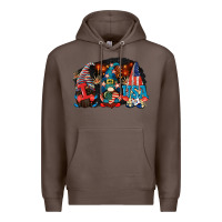 Coffee i love usa gnomes 4th of july Premium Hoodie - CowGirlArtShop
