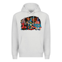 Dove Grey i love usa gnomes 4th of july Premium Hoodie - CowGirlArtShop