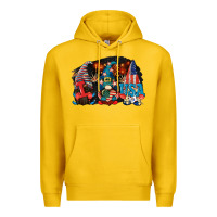 Lemon i love usa gnomes 4th of july Premium Hoodie - CowGirlArtShop