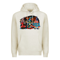 Oatmeal Heather i love usa gnomes 4th of july Premium Hoodie - CowGirlArtShop