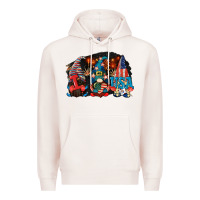 Pale Pink i love usa gnomes 4th of july Premium Hoodie - CowGirlArtShop