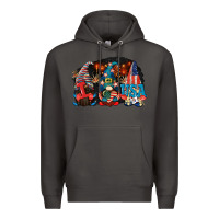 Smoke i love usa gnomes 4th of july Premium Hoodie - CowGirlArtShop