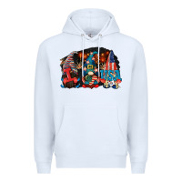 White i love usa gnomes 4th of july Premium Hoodie - CowGirlArtShop