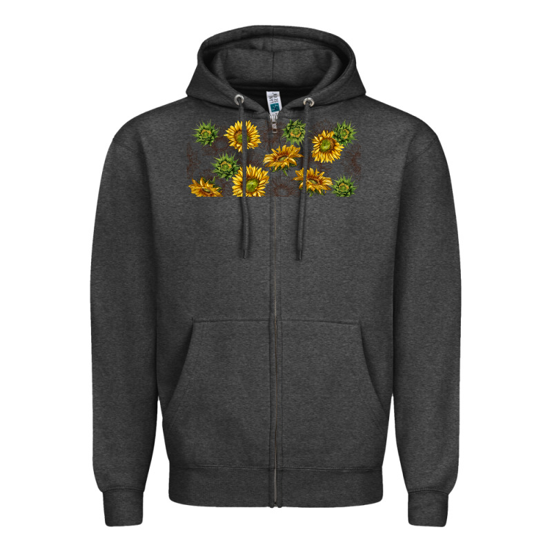 Summer With Sunflowers Zipper Hoodie by TumblerDesignByShophia | Teevron
