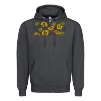 Smoke summer with sunflowers Zipper Hoodie - TumblerDesignByShophia