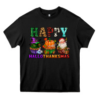 Black happy hallothanksmas with cupcakes Heavy Core Tee - AdoDesignShop