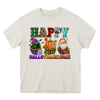 Cream happy hallothanksmas with cupcakes Heavy Core Tee - AdoDesignShop