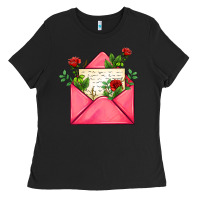 Black pink letter Ladies Tee - AdoDesignShop