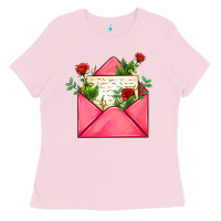 Bubblegum Pink pink letter Ladies Tee - AdoDesignShop