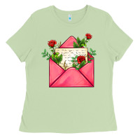 Matcha pink letter Ladies Tee - AdoDesignShop